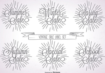 Promotional Vintage Label Set - Kostenloses vector #360681